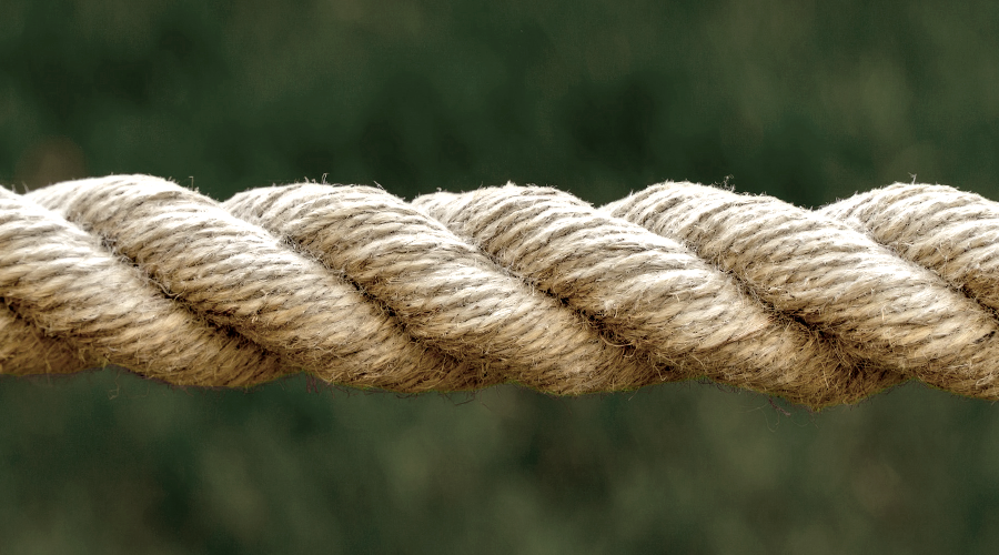 This is the alt text on the Edit Media Page. A course, braided rope with light highlighting its texture.